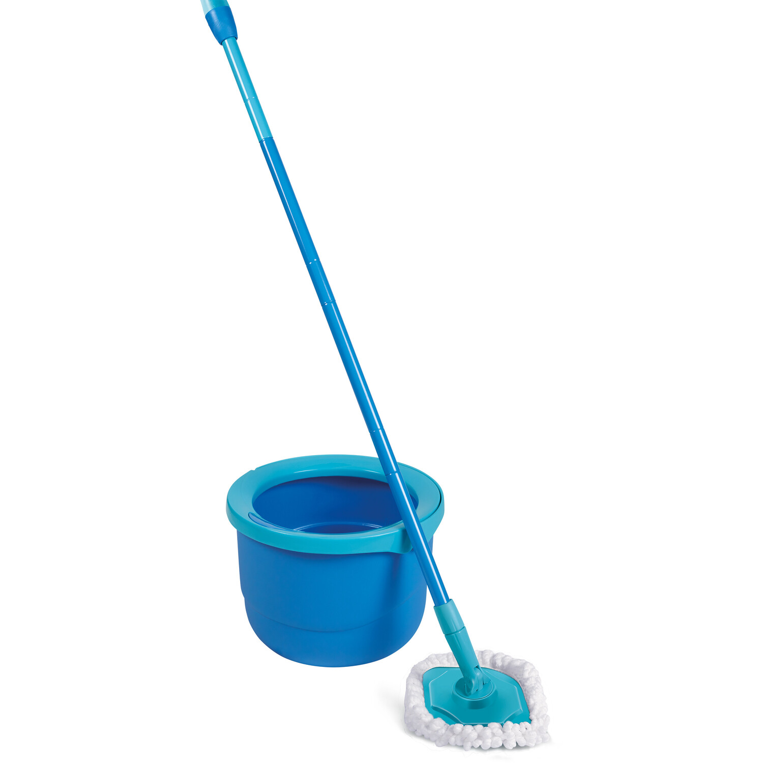 Spontex Full Action Spin Mop and Bucket - Blue Image 1
