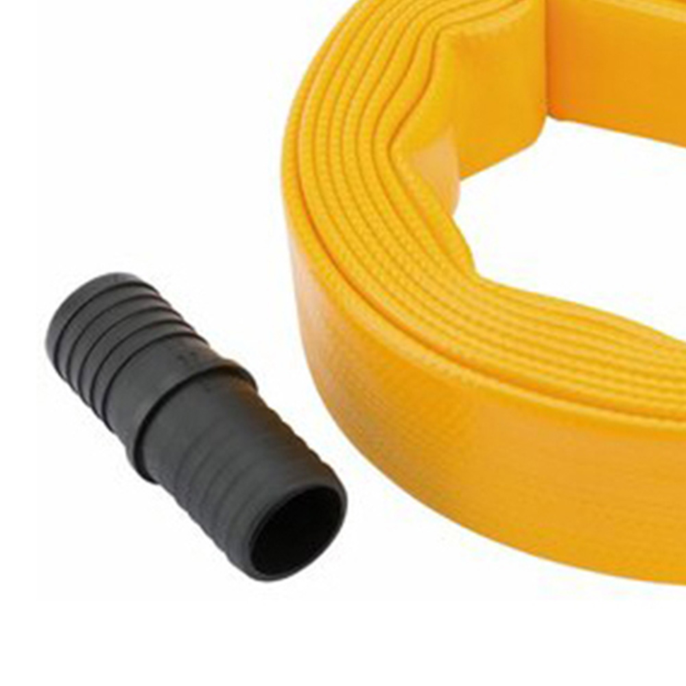 Draper 5m x 32mm Yellow Layflat Hose with Connector Image 2
