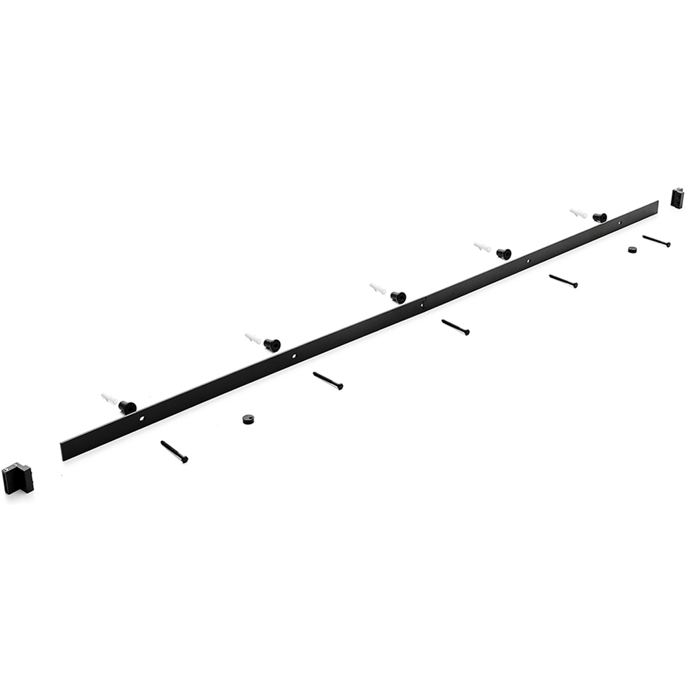 Living and Home Rustic J Shaped Barn Door Hardware Kit 1.83m Image 3