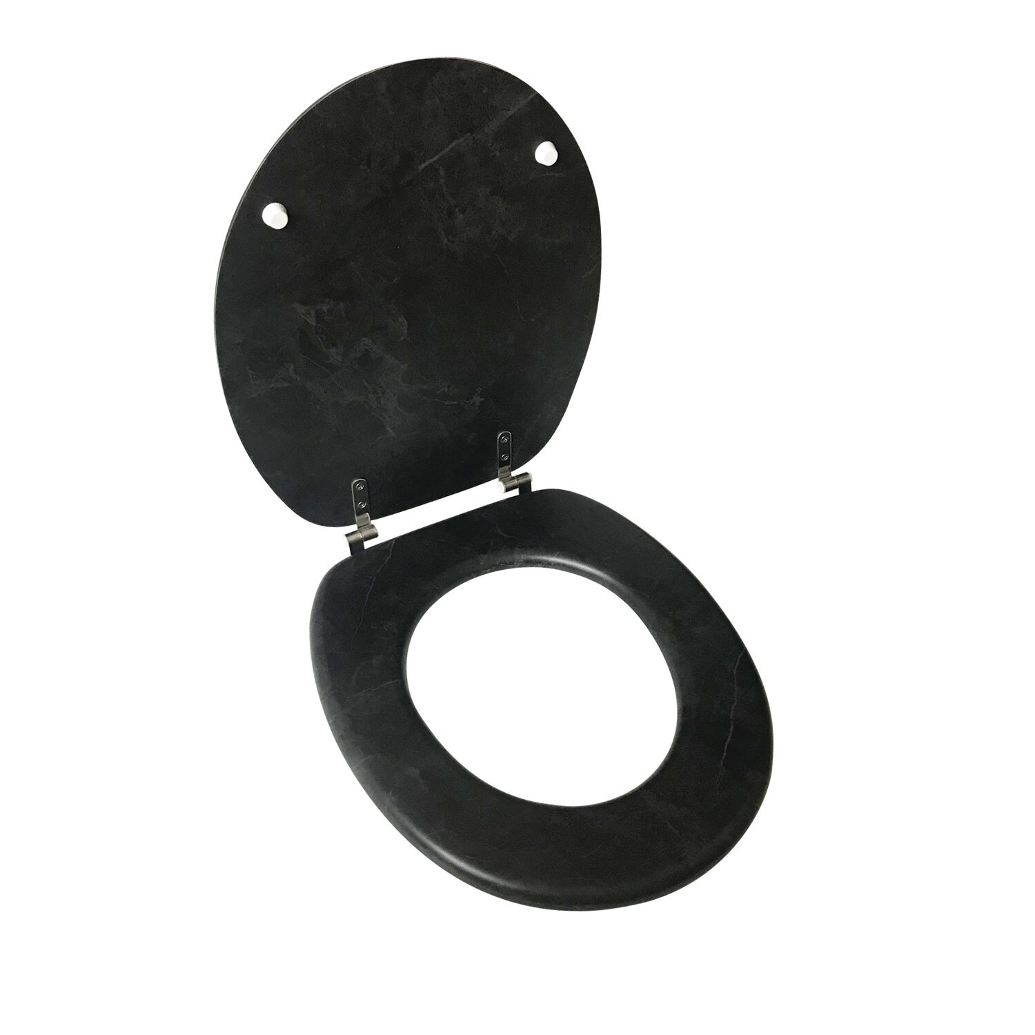 Black Marble MDF Toilet Seat Image 6