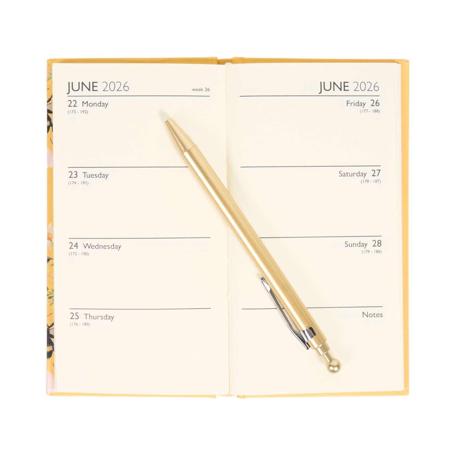 2026 Slimline Illustrated Diary and Pen Image 7