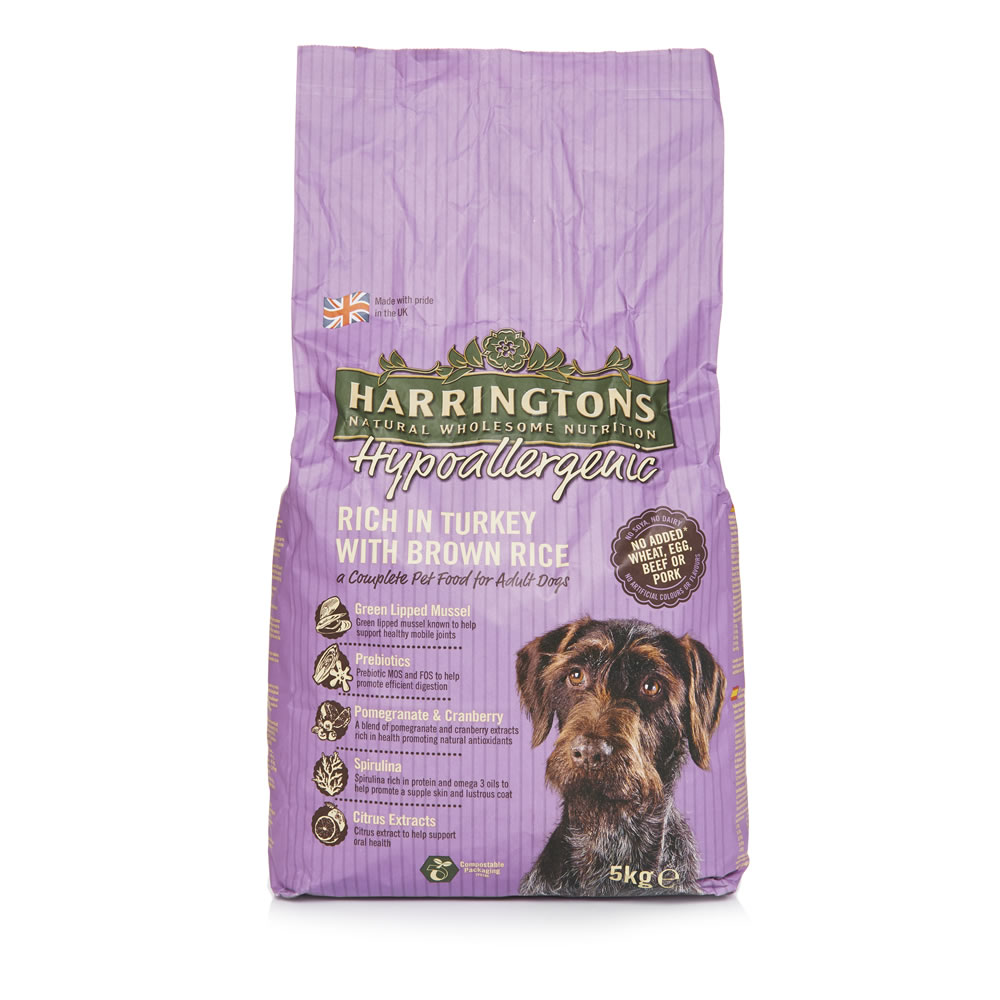 Harringtons Hypoallergenic Turkey and Brown Rice  Dog Food 5kg Image 1