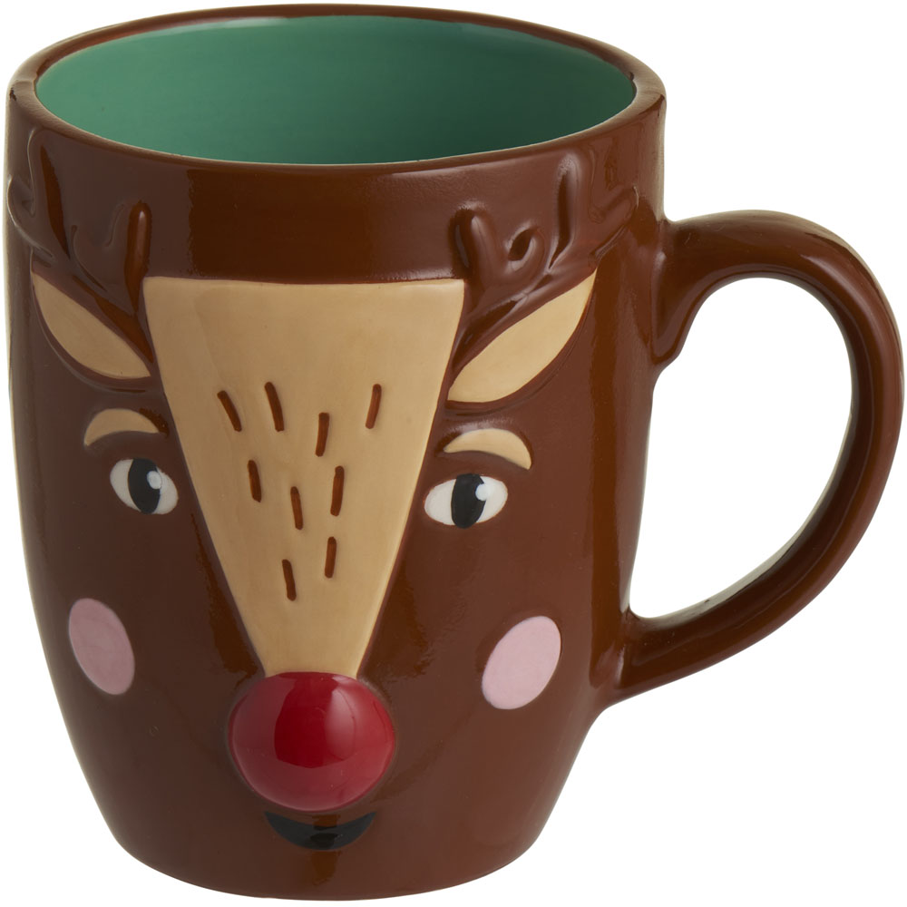 Wilko 3D Reindeer Mug Image 1