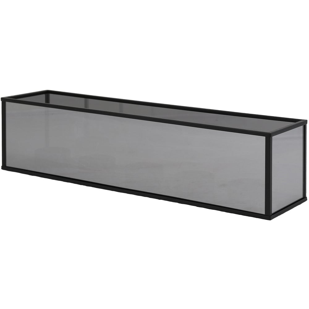 Noir Black Metal Tealight Holder Image 1