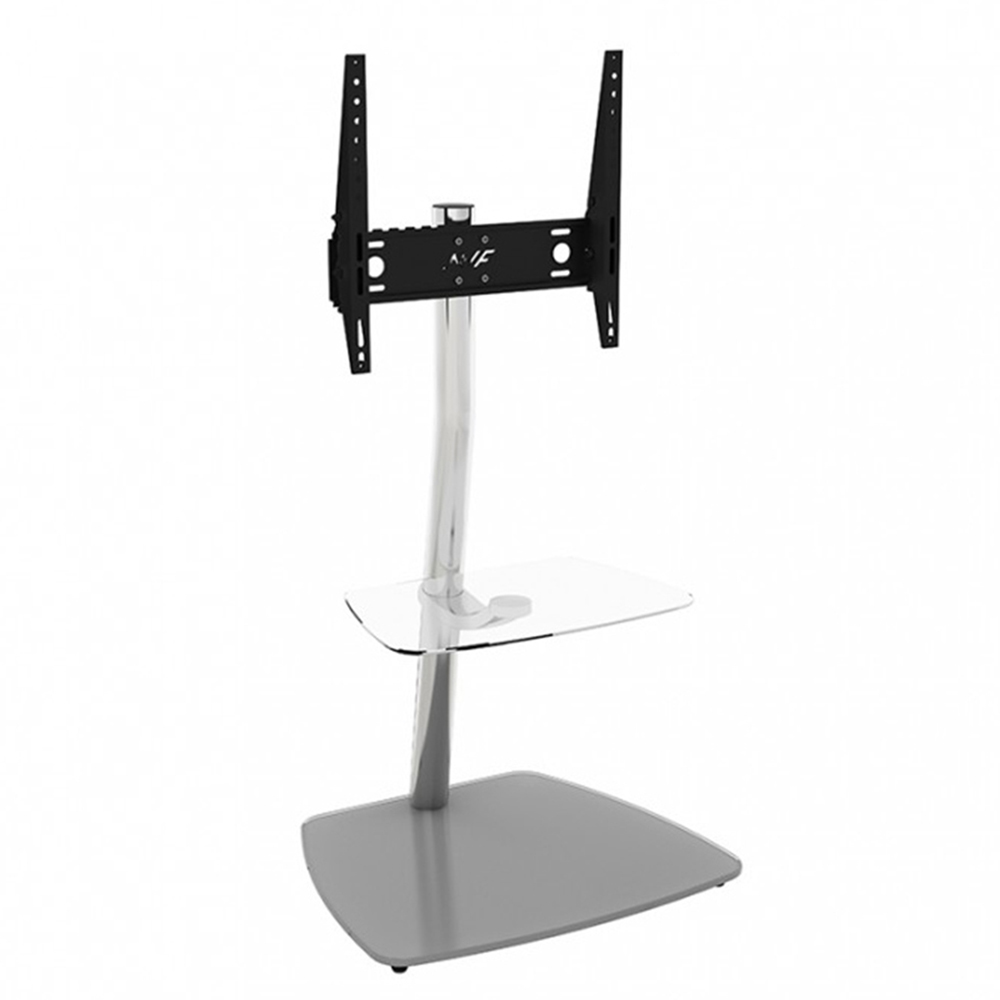AVF Iseo Clear and Grey Glass Pedestal TV Unit Image 2