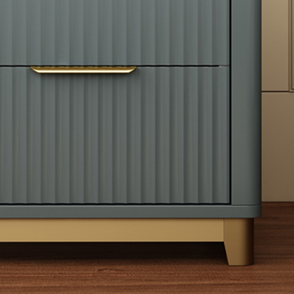 Molino 2 Drawer Grey Bedside Table Image 3