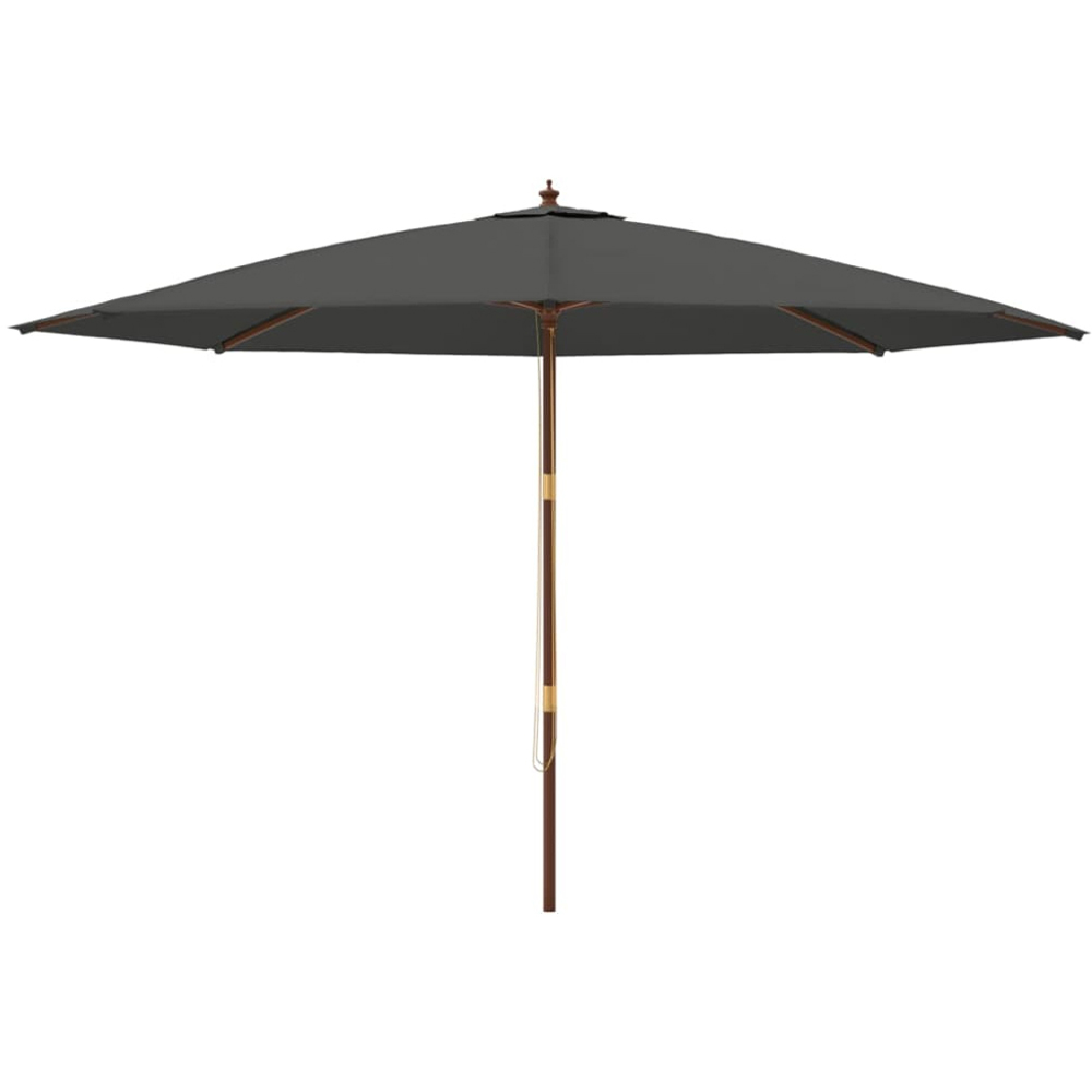 vidaXL Anthracite Garden Parasol 4 x 4m Image 2