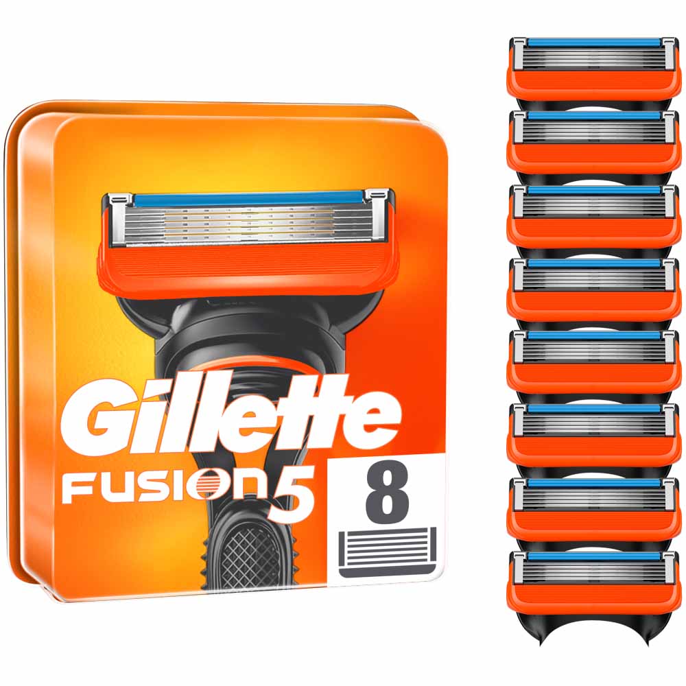 Gillette Fusion 5 Manual Razor Blades 8 pack Image 1