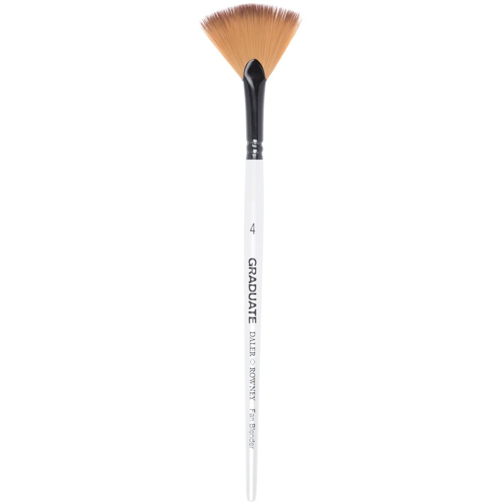 Daler-Rowney Graduate Synthetic Fan Blender Short Handle Brush Image 2