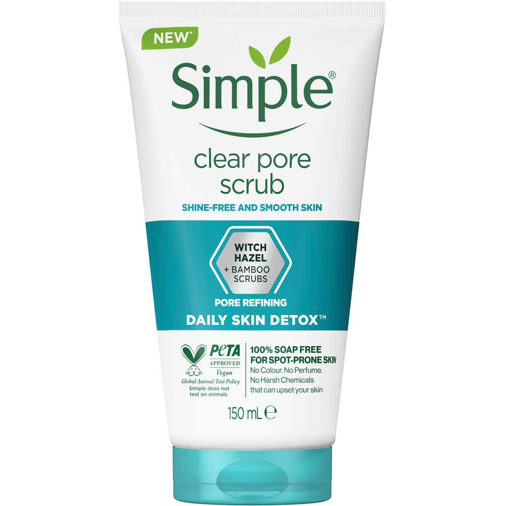 Simple Daily Detox Clear Pore Scrub 150ml Image 1