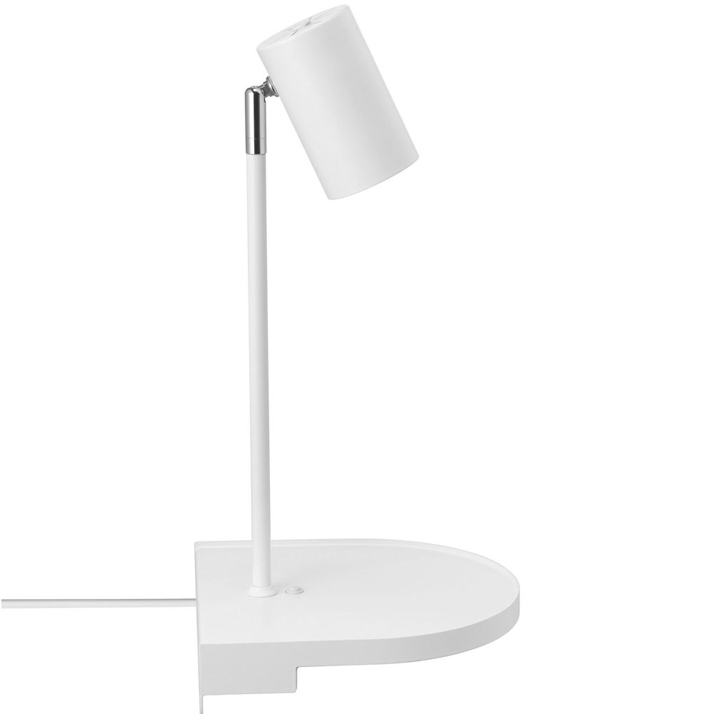 Nordlux Cody White Wall Lamp with Shelf Image 1