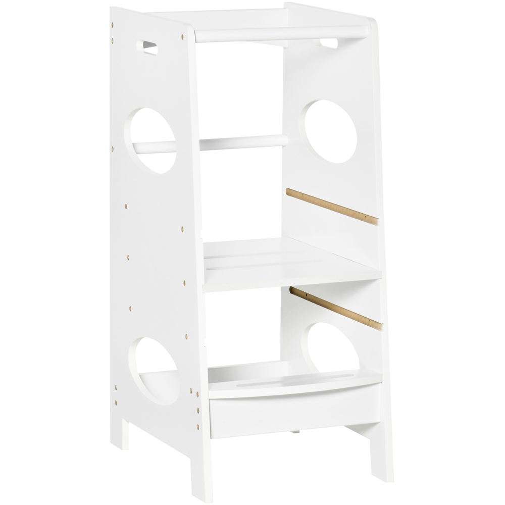 Playful Haven White Kids Adjustable Stool Image 2