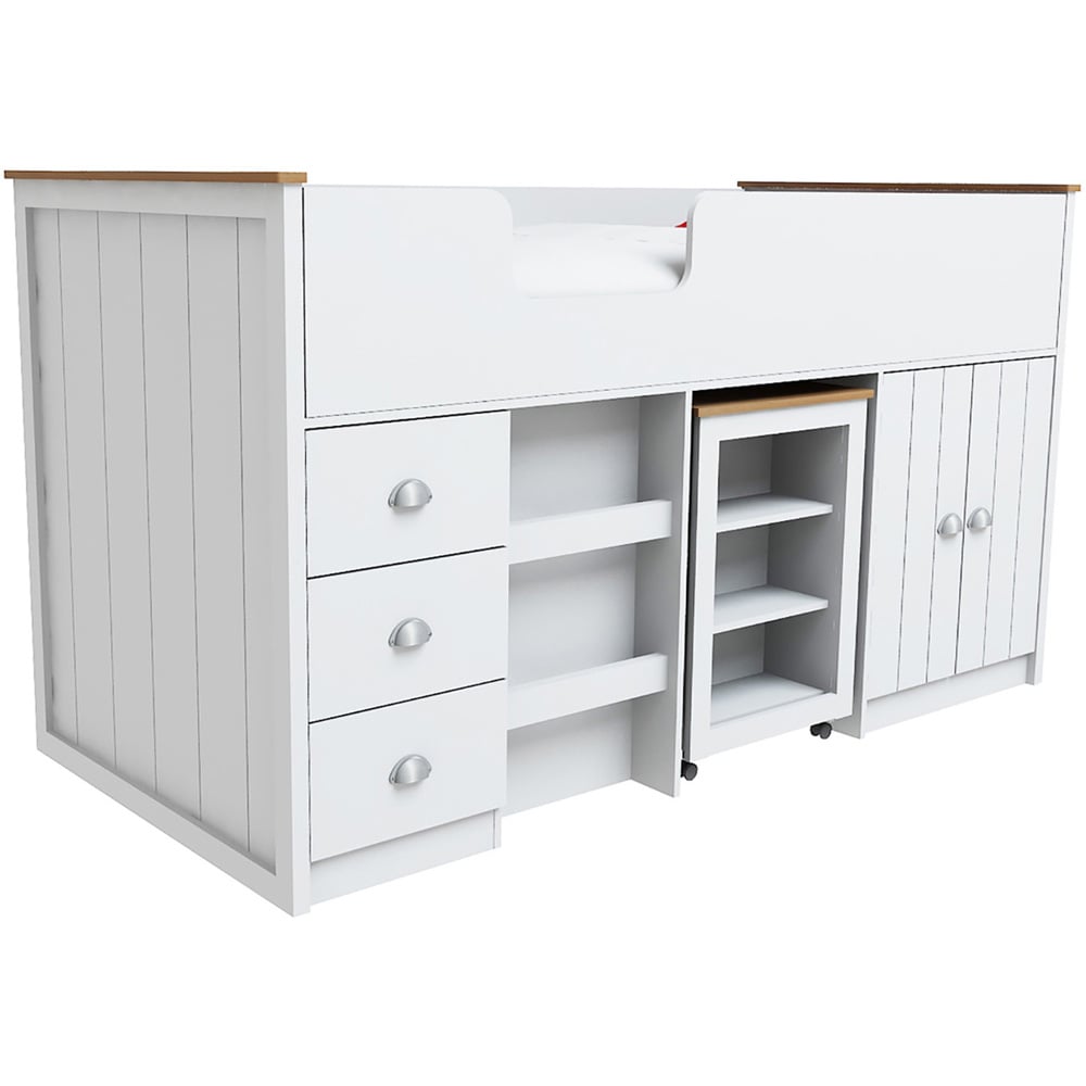 Lexington White Mid Sleeper Bed Image 2