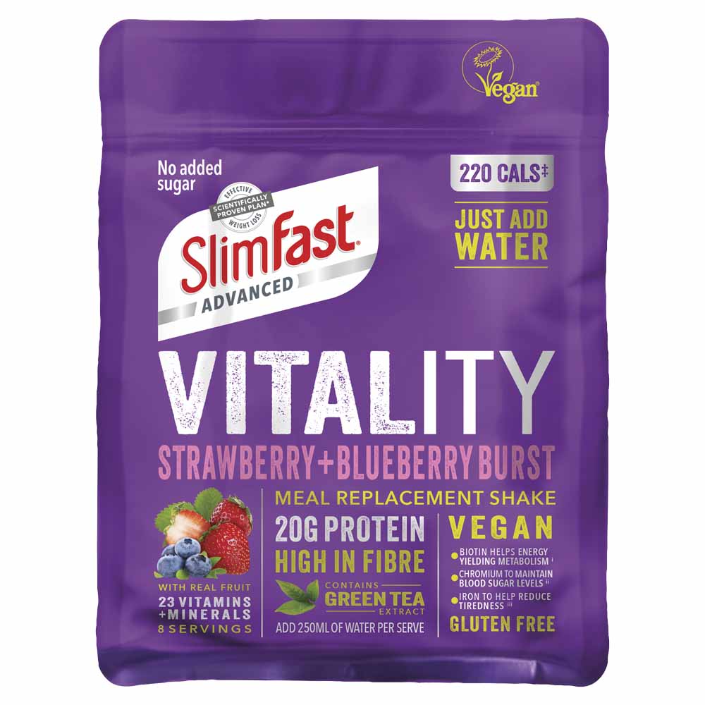 SlimFast Vitality Vegan Berry Burst 400g Image