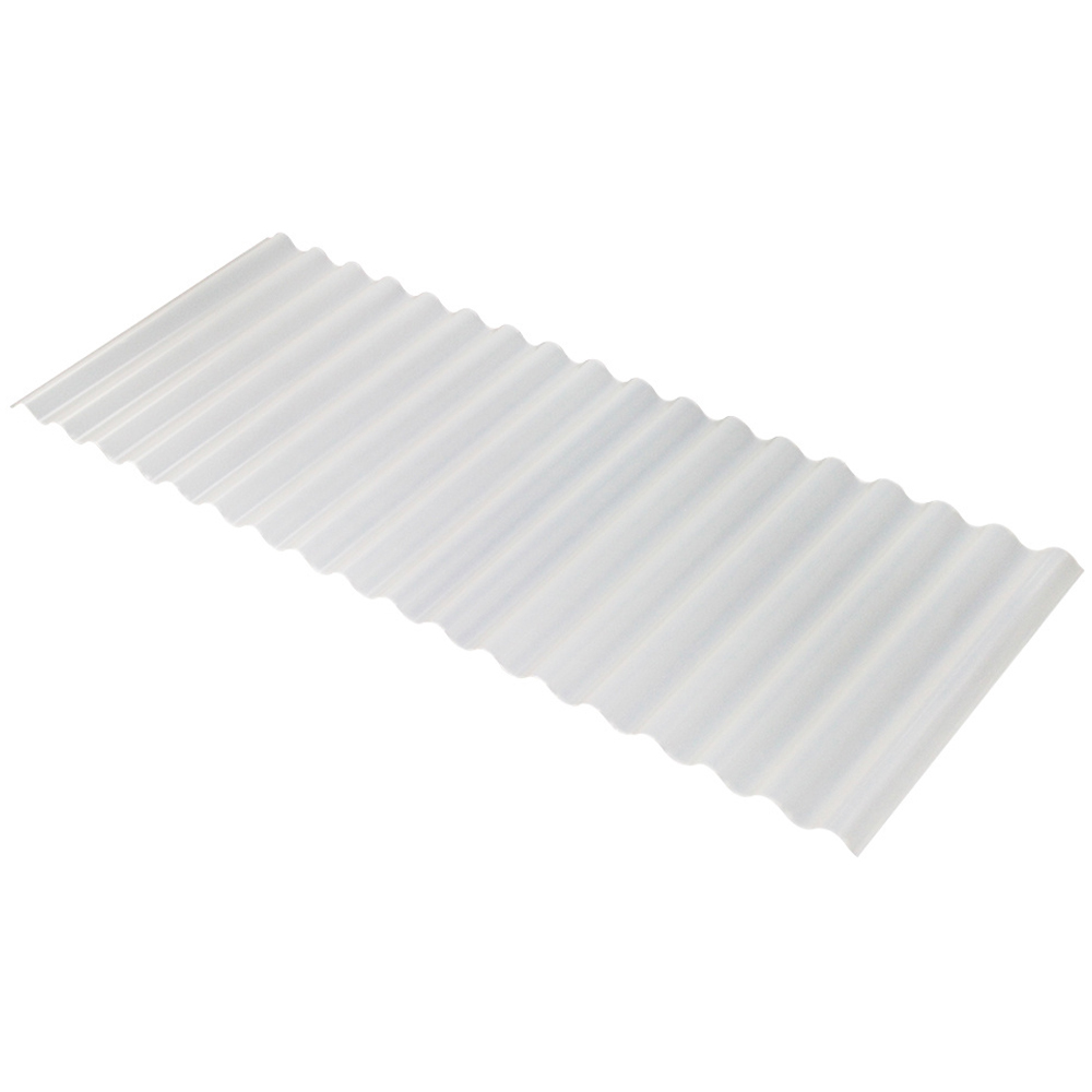 H&O Direct 1mm Clear PVC Corrugated Sheet Image 1