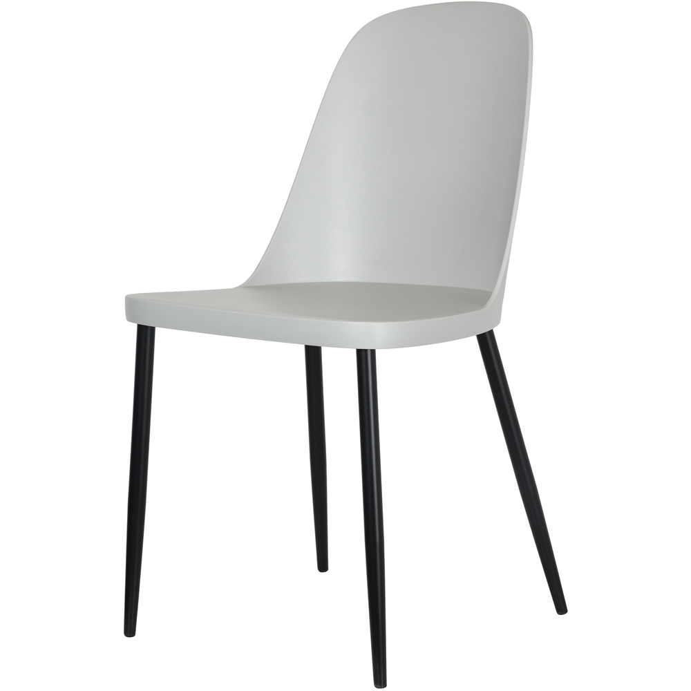 Core Products Aspen Duo Set of 2 Light Grey and Black Chair Image 3