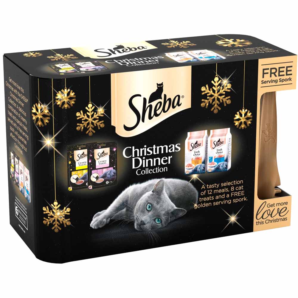 Sheba Christmas Cat Treat Gift Box Image 2
