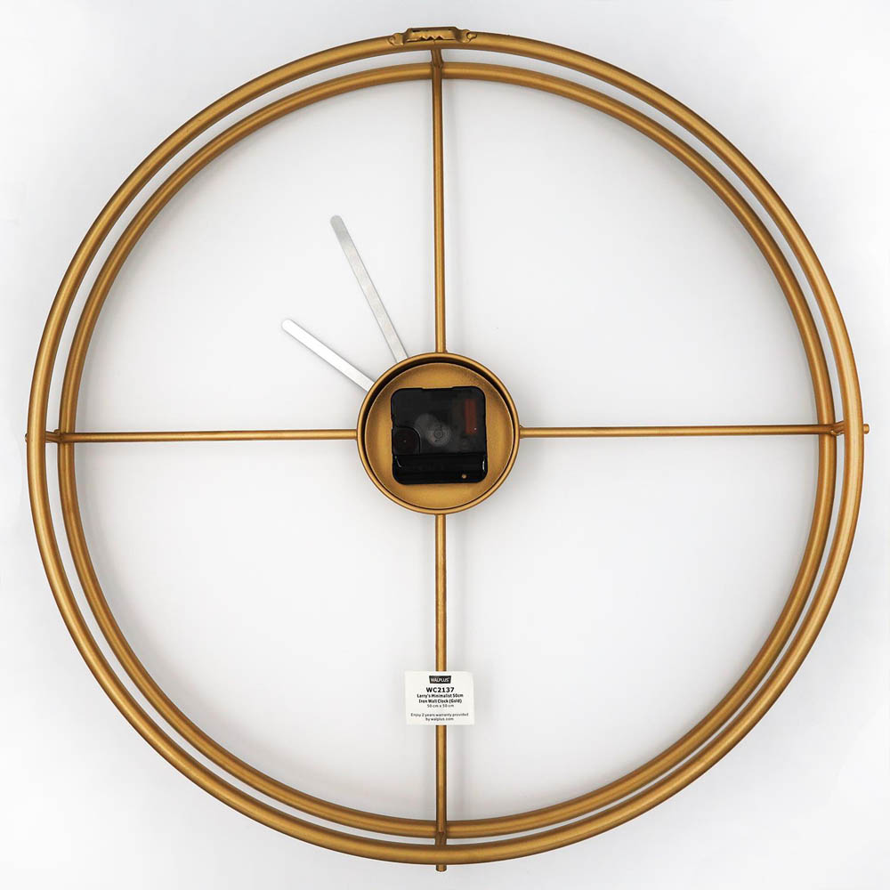 WALPLUS Gold Larrys Minimalist Wall Clock Image 6
