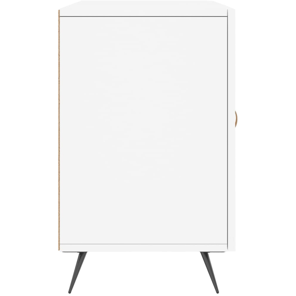 vidaXL 2 Door 2 Drawer White Sideboard Image 7
