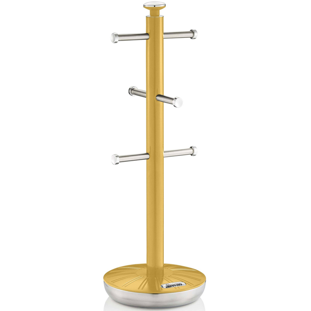 Swan Yellow Towel Pole and Mug Tree Image 3