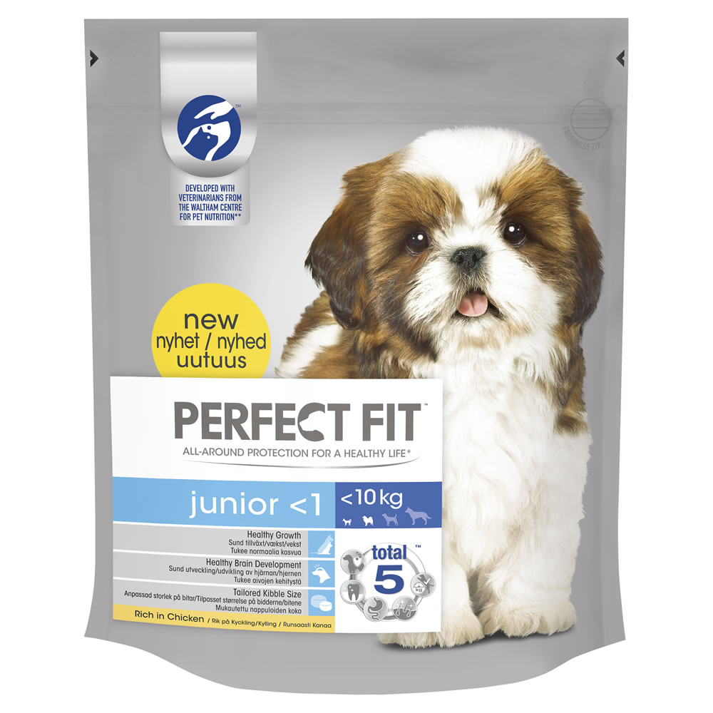 Perfect Fit Junior <1 Chicken Flavour Complete Dry  Dog Food 825g Image 1