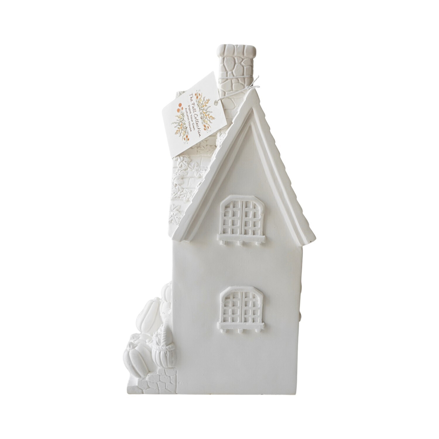 Paint Your Own Ceramic Autumn House Decoration White Image 4