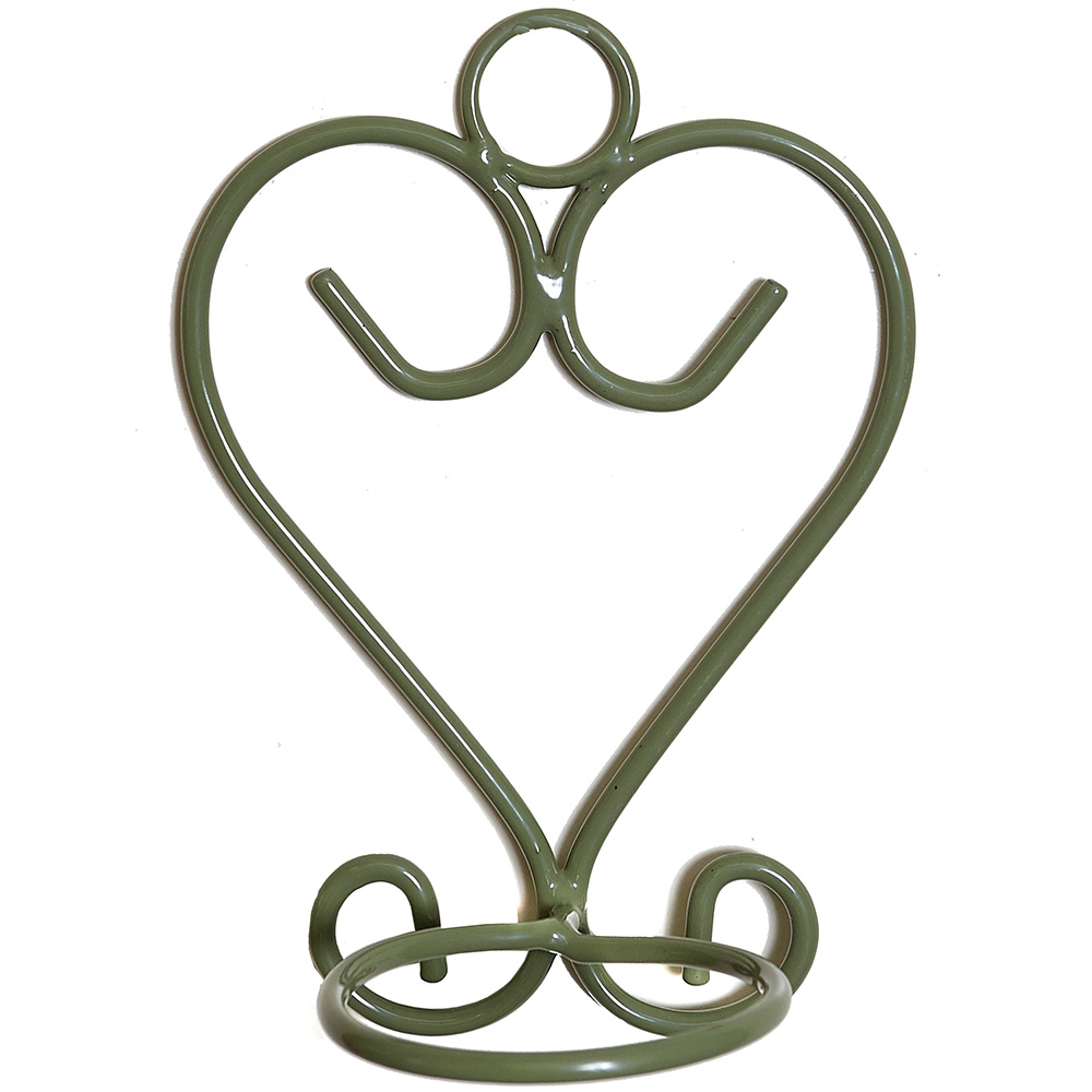 Samuel Alexander Amalfi Sage Green Steel Wall Mounted Plant Pot Holder Image 1
