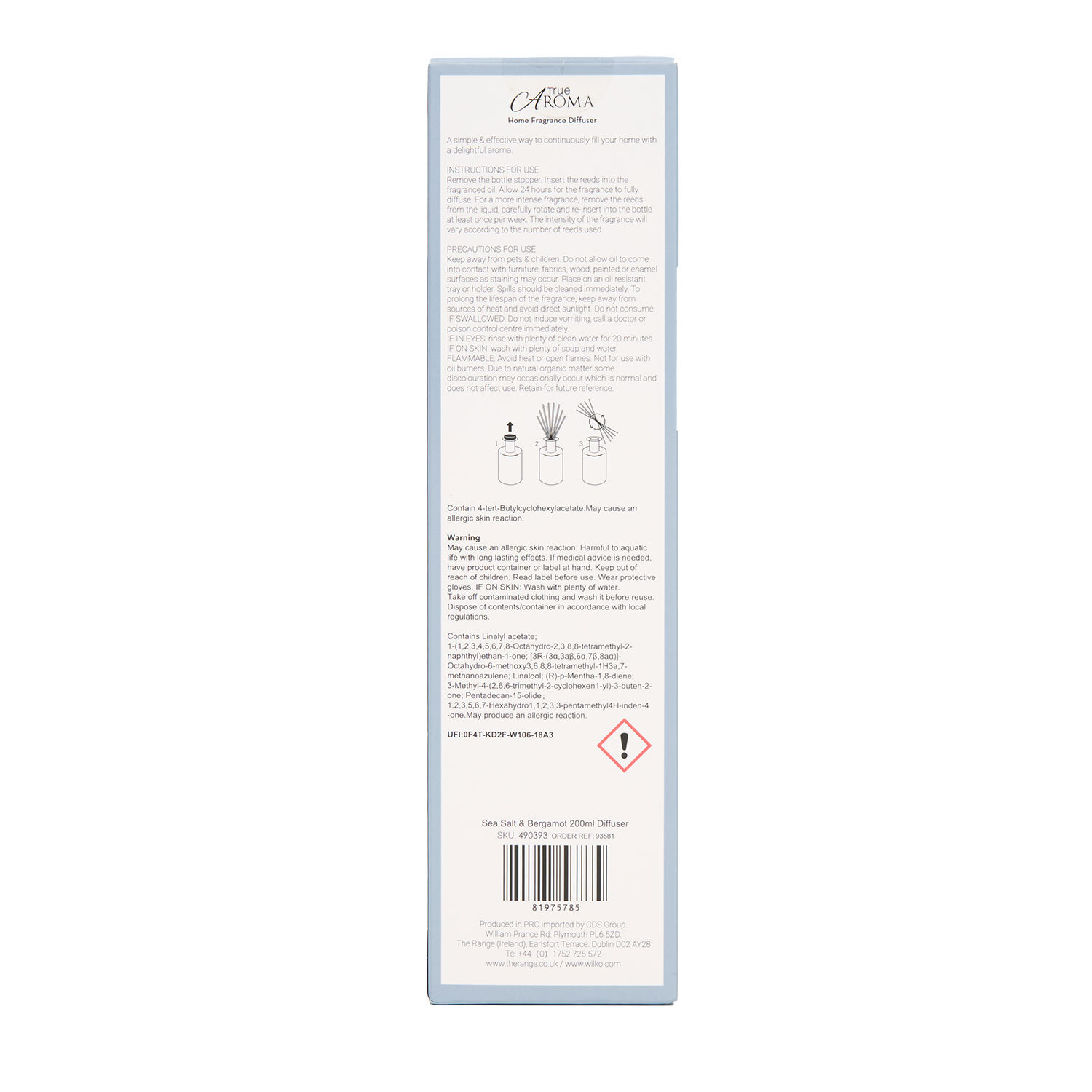 Sea Salt and Bergamot Reed Diffuser Image 4