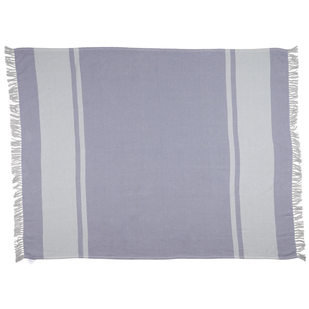 Wilko Greylac Woven Throw 150x125cm Wilko