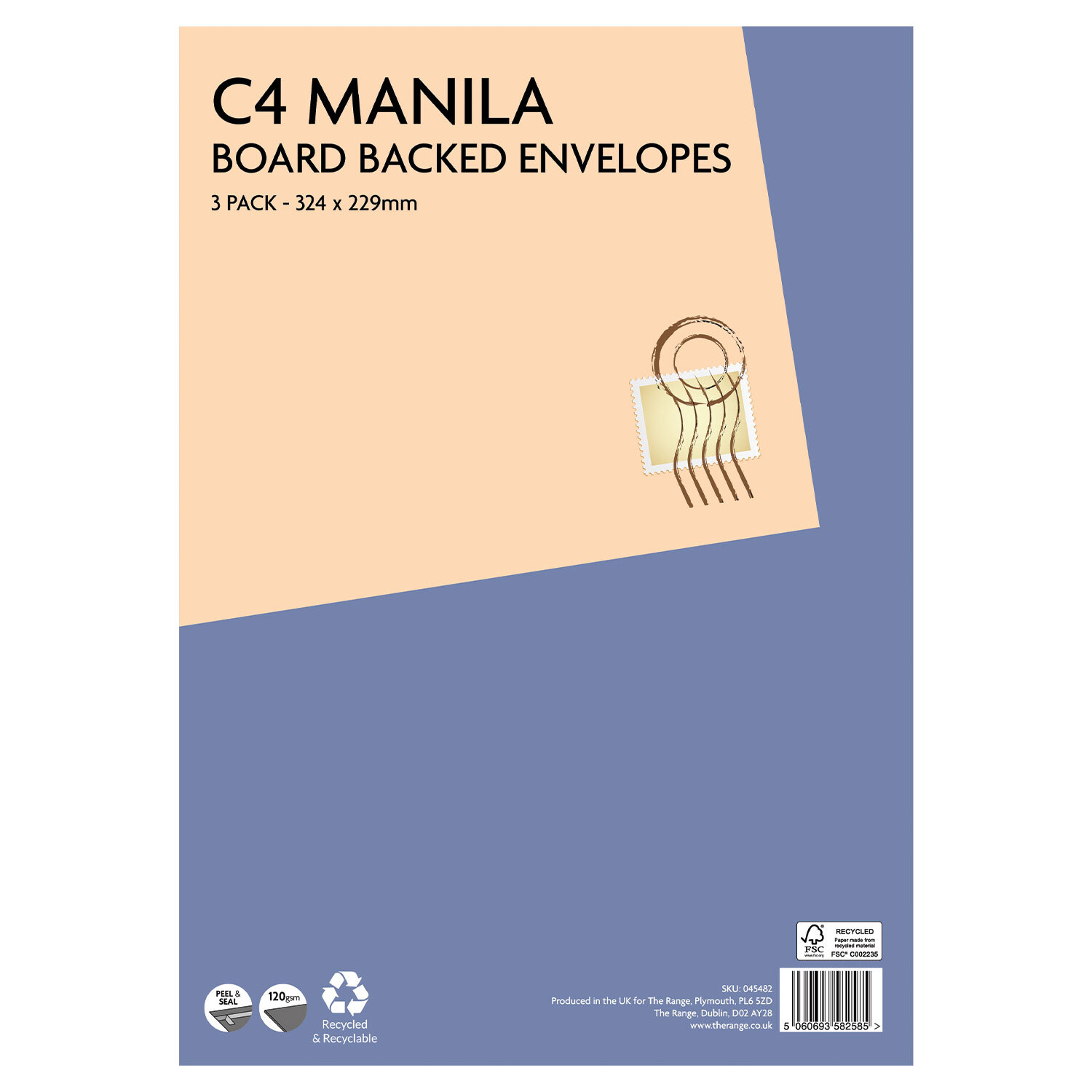 Peel and Seal Envelopes - Manilla Image
