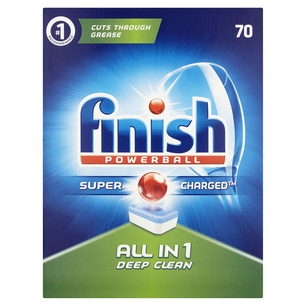 Finish Powerball Super Charged All In One Dishwash er Tablets 70 Tablets Image 1