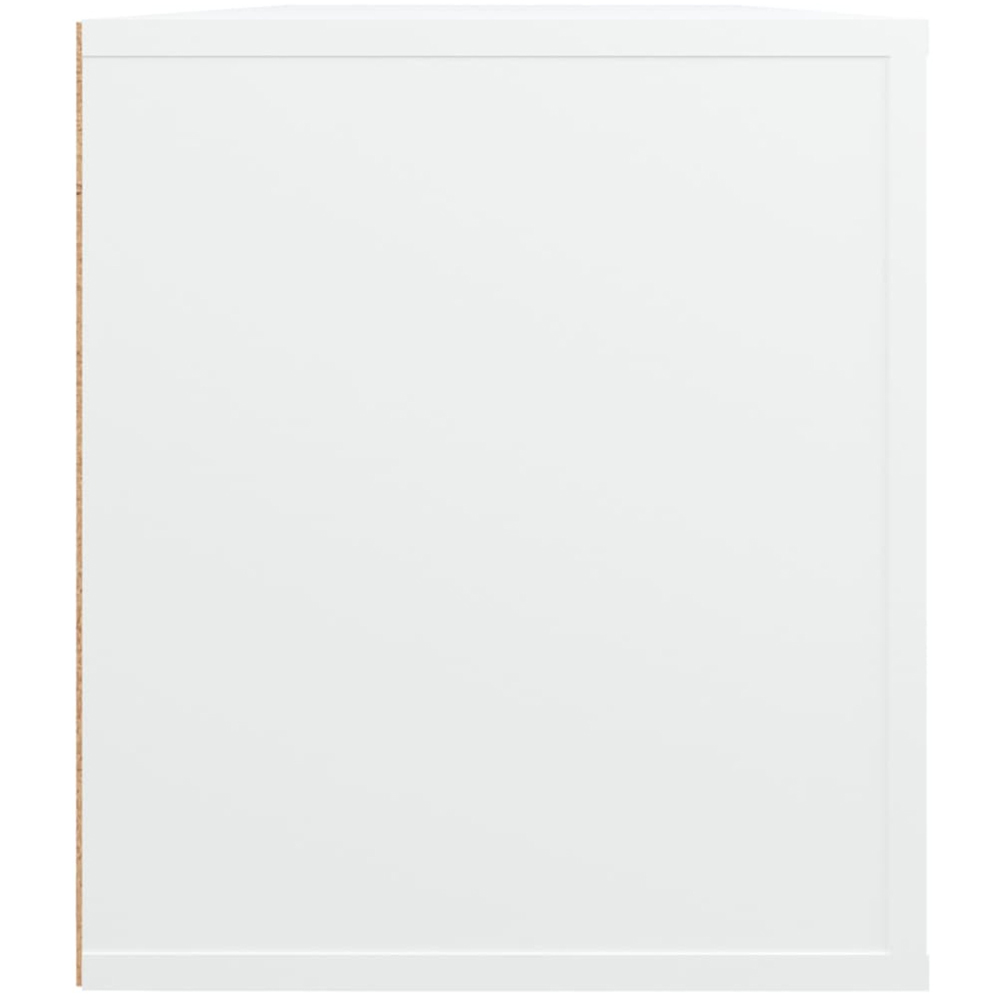 vidaXL 2 Door 2 Shelf White TV Cabinet Image 7