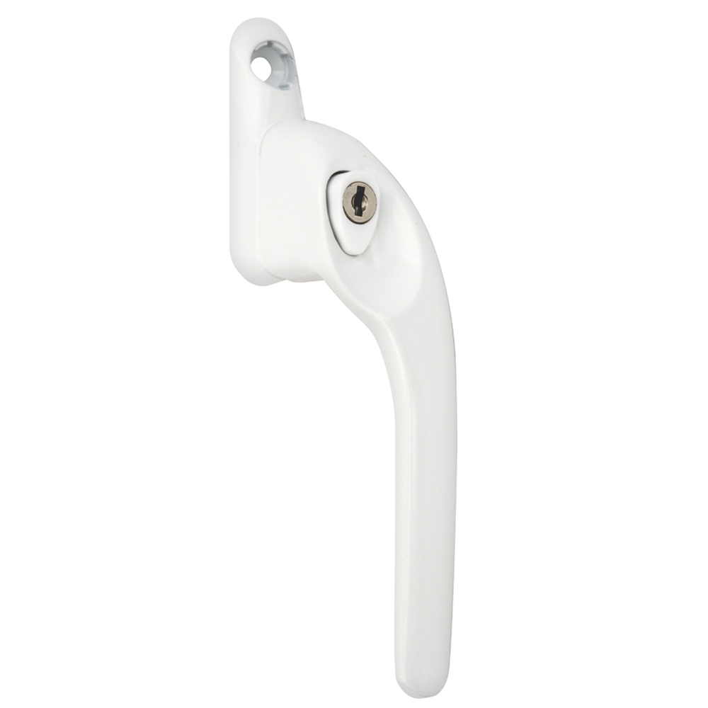 Versa White Lockable Right Hand Cranked Window Handle with 5 Precut Spindles Image 2