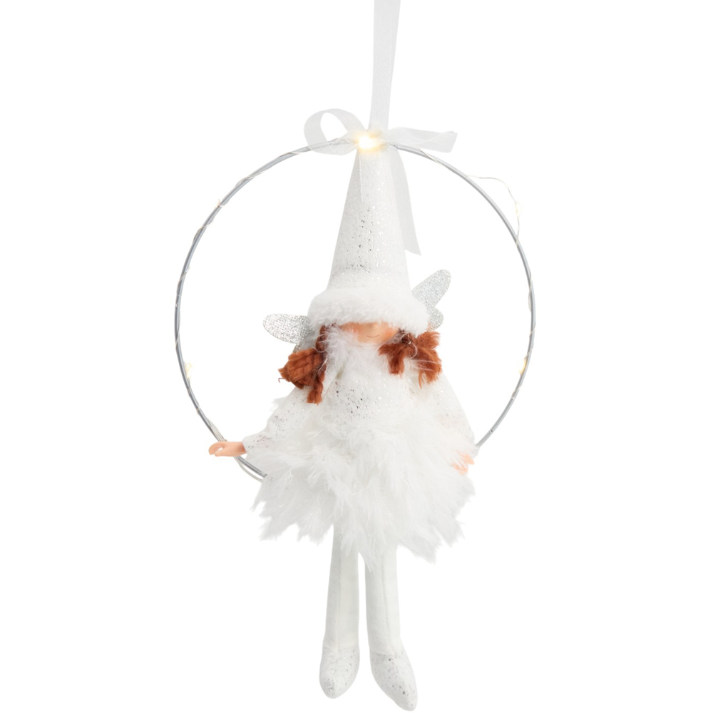 LED Hoop Sitting Fairy - Neutral Image 2