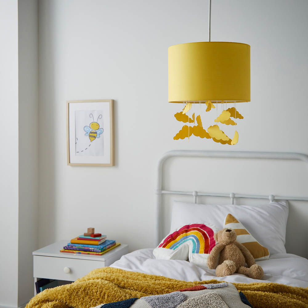 Glow Clouds Mobile Easyfit Yellow Ochre Pendant Shade Image 2
