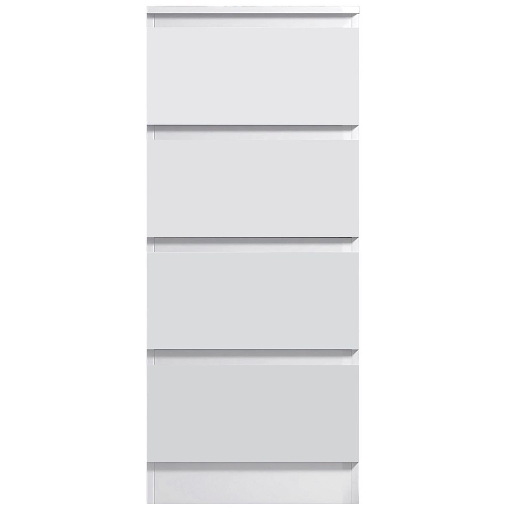 FWStyle Carlton 4 Drawer Matt White Deep Design Chest of Drawers Image 5