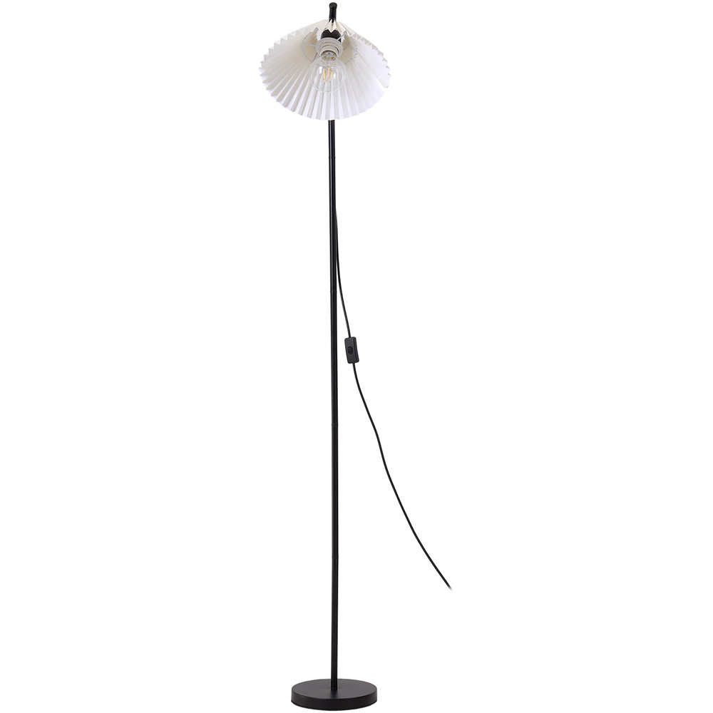 Living and Home Black LED Floor Lamp Image 3