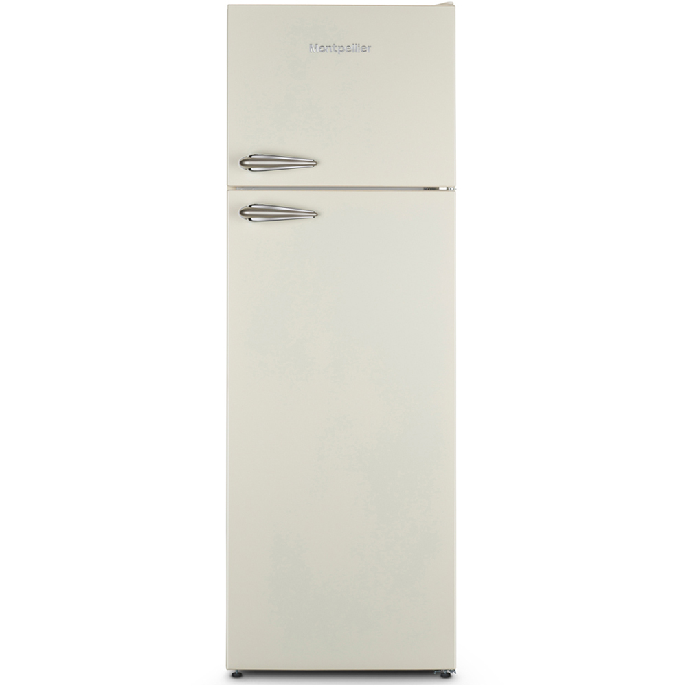 Montpellier MAB346EC Cream Top Mount Retro 312L Fridge Freezer Image 3
