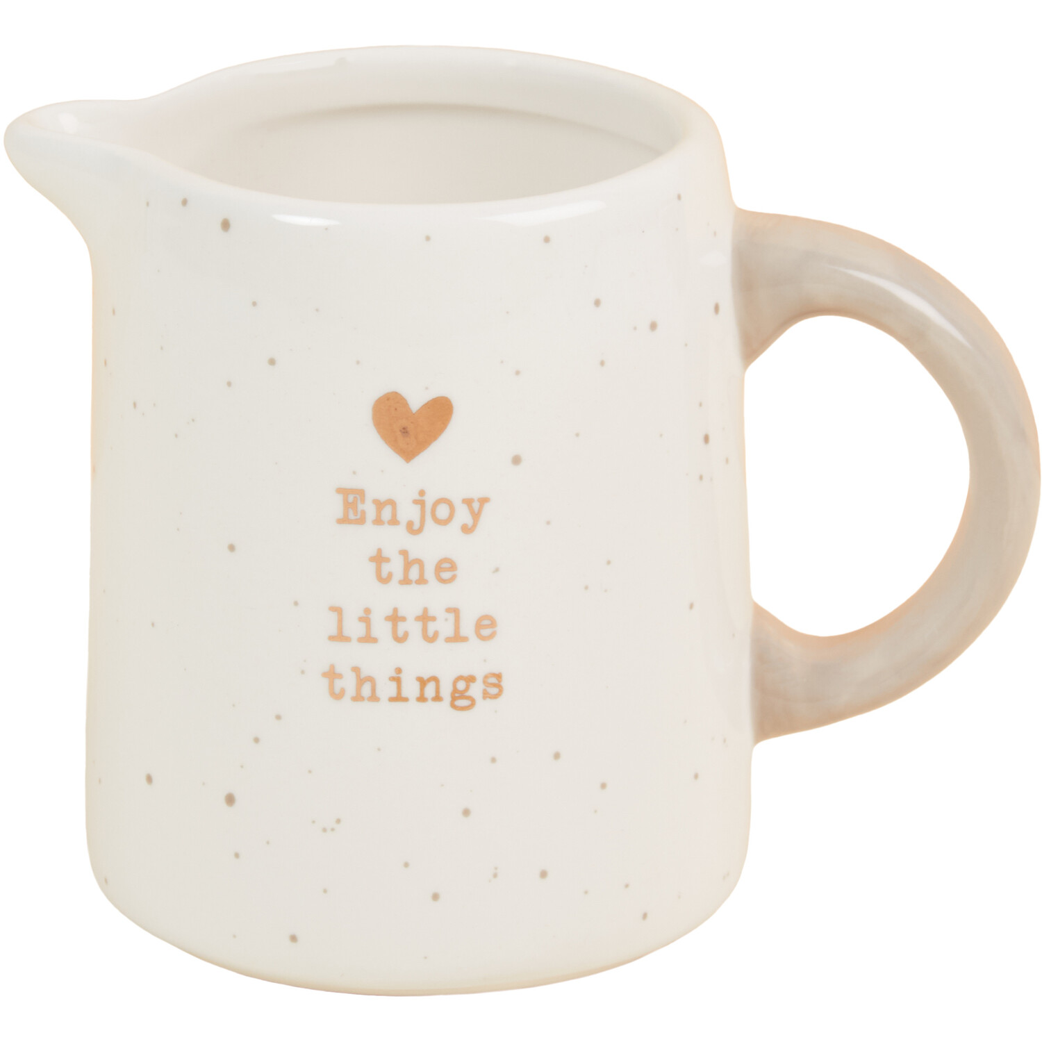 Gold Heart Milk Jug With Gold Foil Image 1