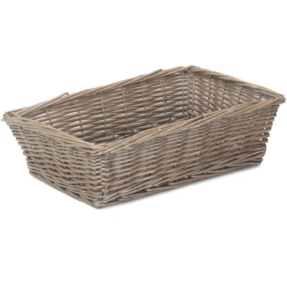 Red Hamper Large Antique Wash Tapered Serving Tray Image 1