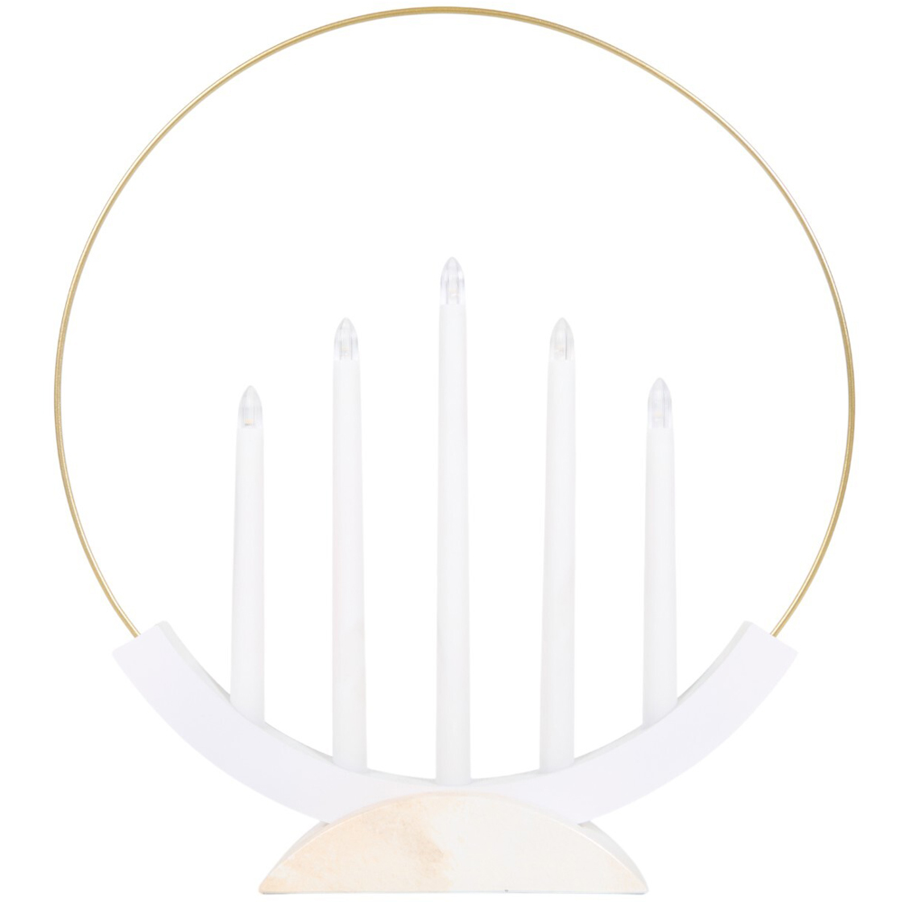 5 LED Candle Bridge - White Image 1