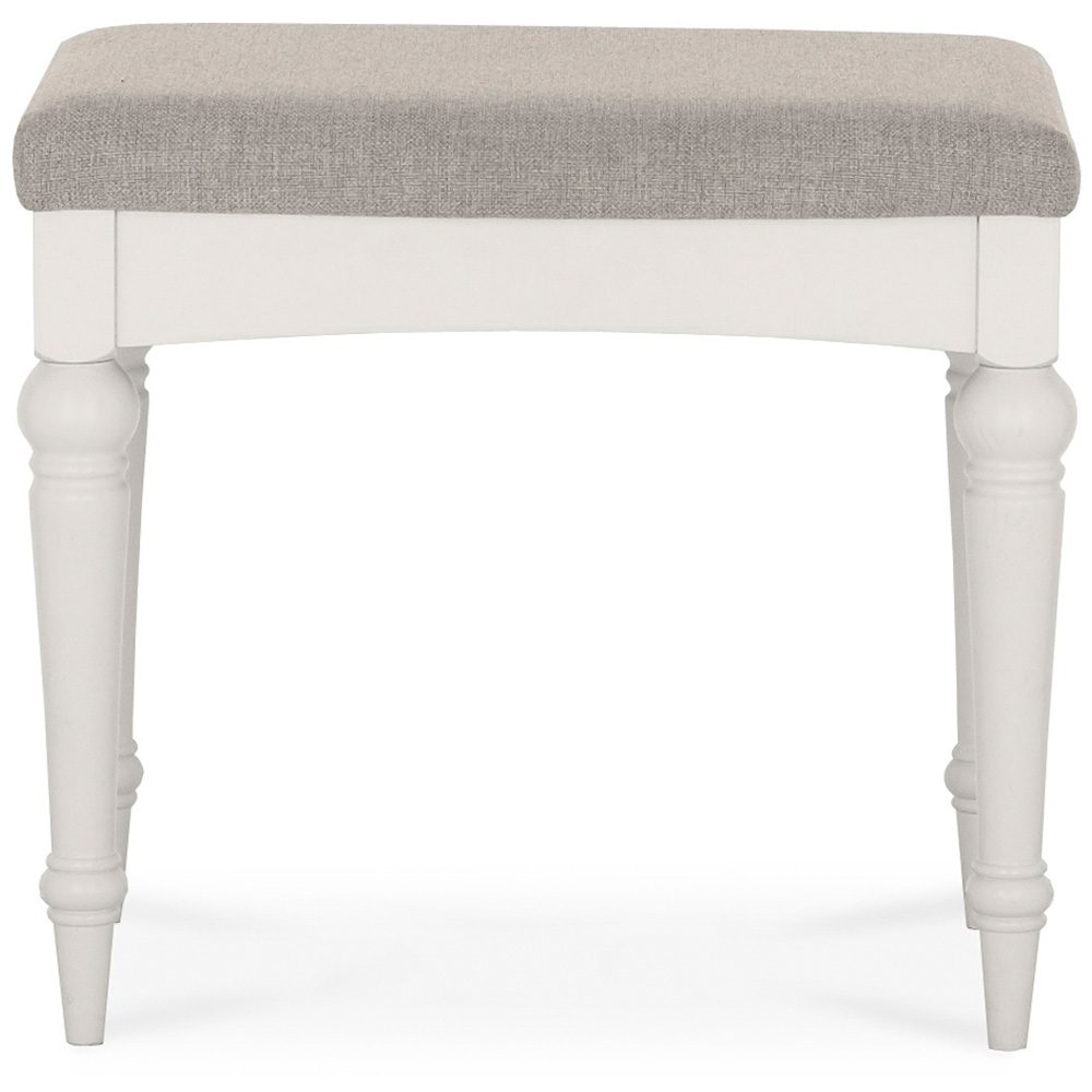 Bentley Designs Montreux Pebble Grey Fabric Stool Image 3
