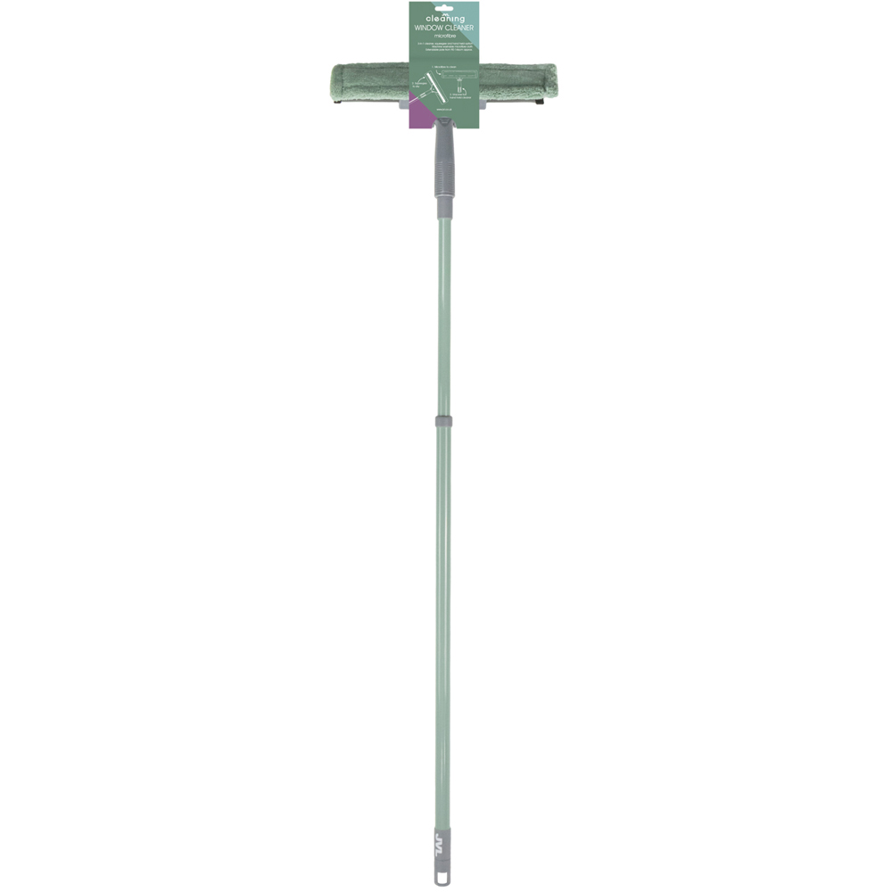 JVL Cleaning 3-in-1 Green Extendable Microfibre Window Cleaner Image 7
