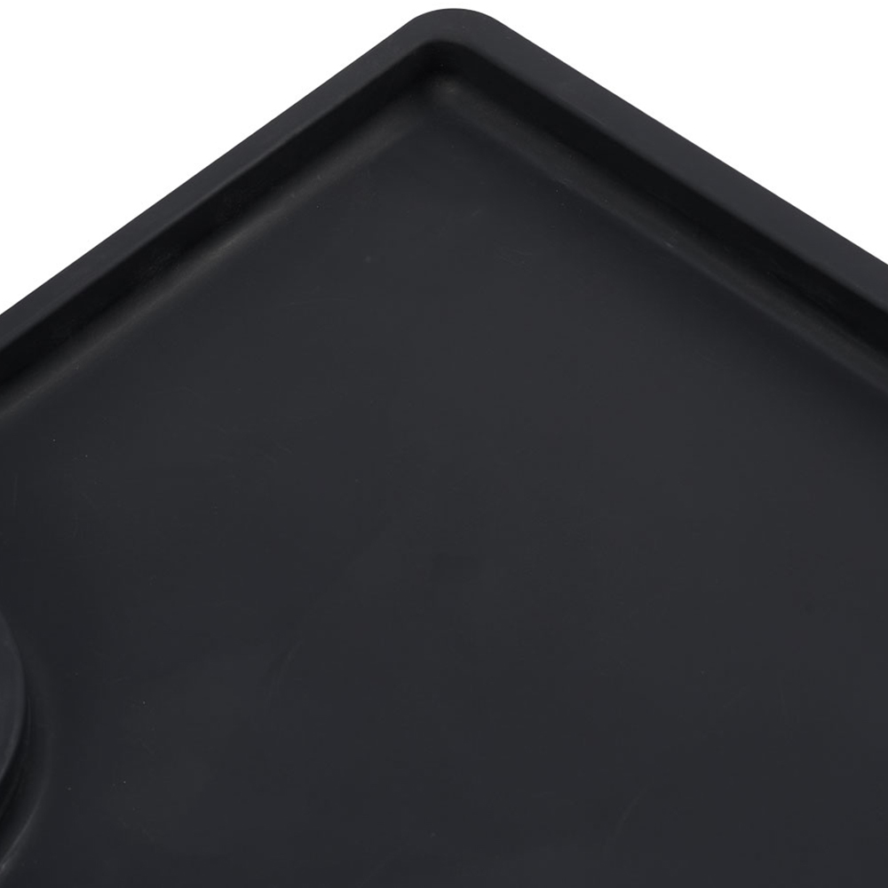 Living and Home Black Foldable Bed Table with Cup Holder Image 6