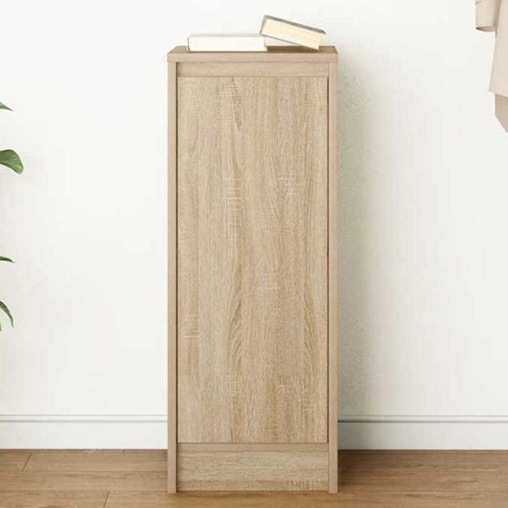 vidaXL Single Door Sonoma Oak Sideboard Image 1