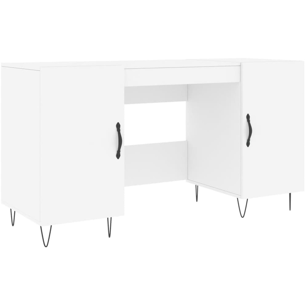vidaXL 2 Door Modern Desk Grey Image 2
