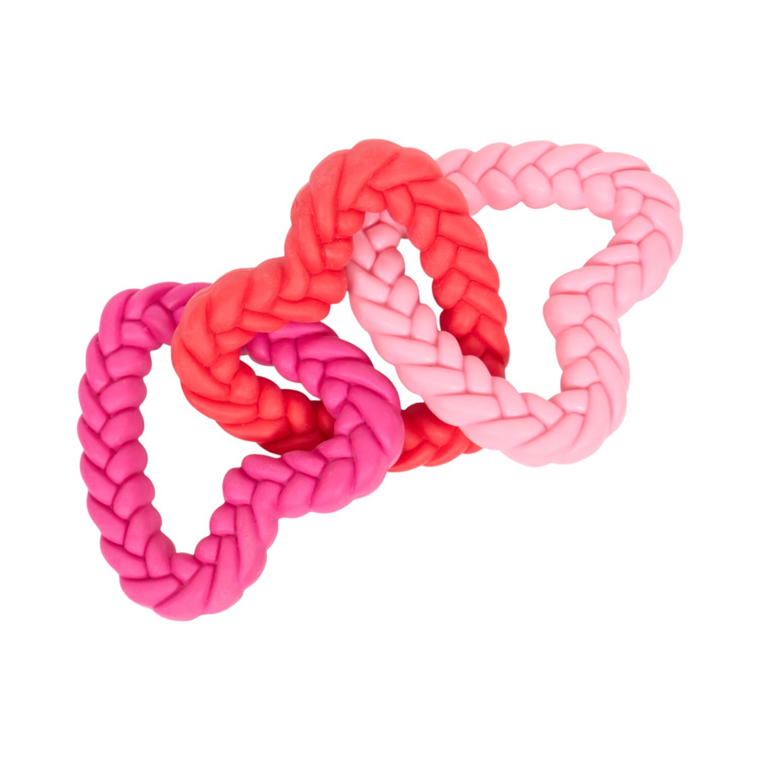 Heart Tugger Dog Toy Pink Image 2