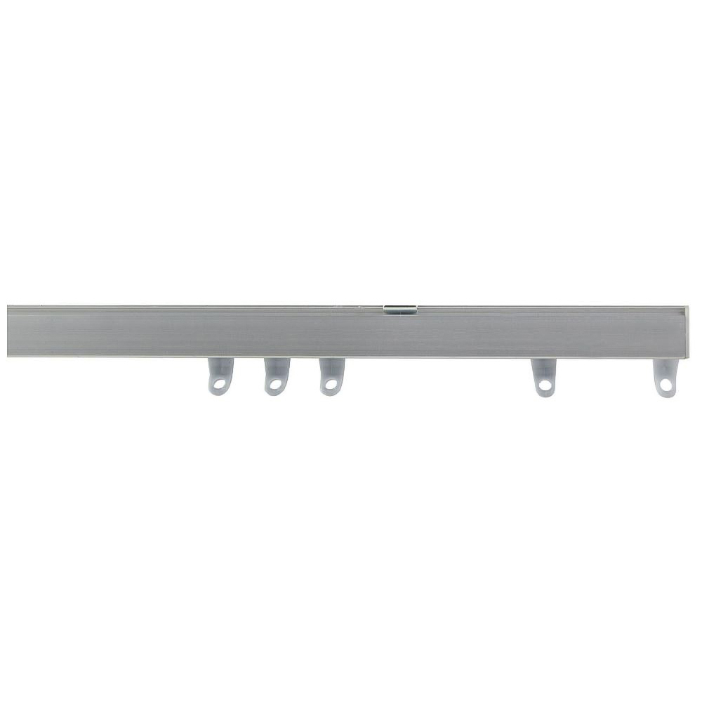 New Edge Blinds 110cm Fineline Aluminium Silver Curtain Track Image