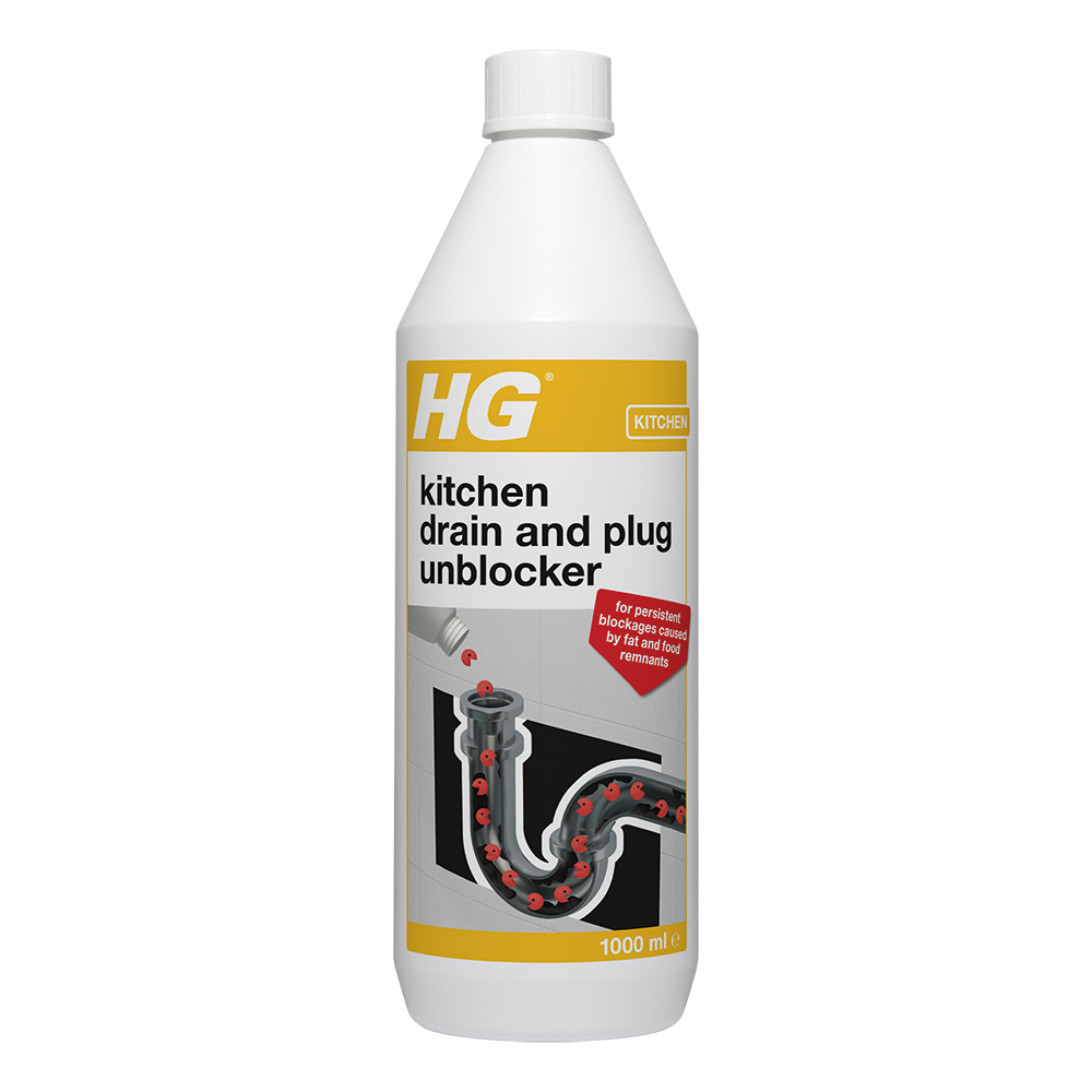 HG Kitchen Drain and Plug Unblocker 1000ml Image 1