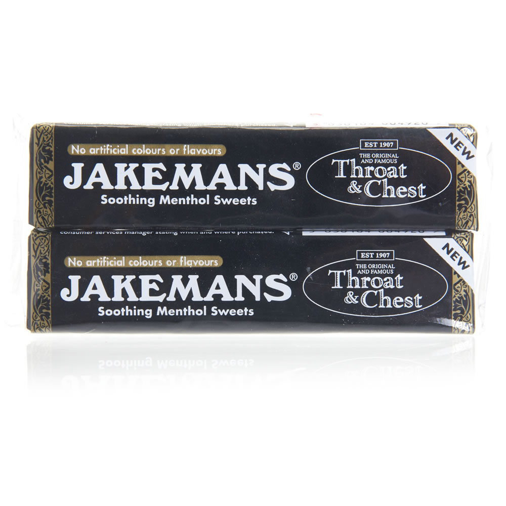 Jakemans Throat and Chest Menthol Sweets 2 pack Image